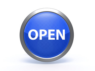 open circular icon on white background