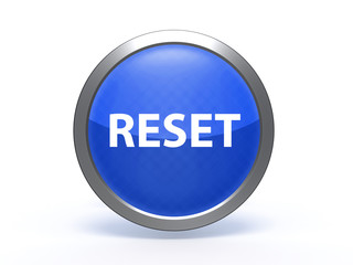 reset circular icon on white background