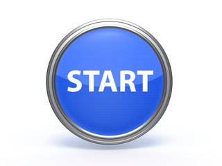 start circular icon on white background