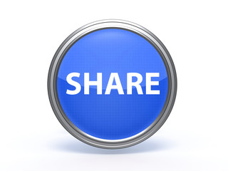 share circular icon on white background