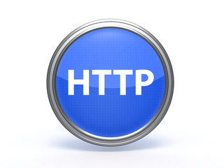 http circular icon on white background