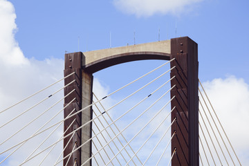 Cable-stayed bridge detail