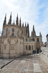 Fototapeta na wymiar Burgos, place de la cathédrale 