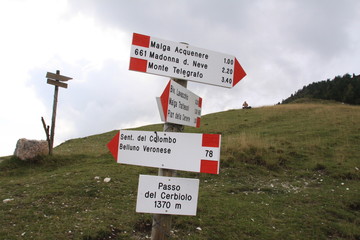 Indicazioni sentieri