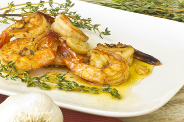 Portuguese Garlic Shrimp