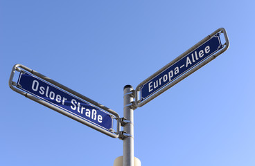 Fototapeta premium Europa-Allee