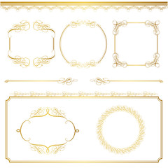 gold frame set