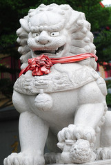 Lion statues