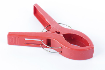 Red Plastic clamp