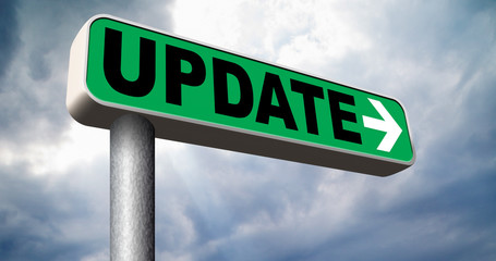 update sign
