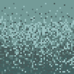 Green pixel art vector background