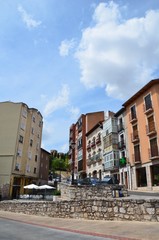 Fototapeta na wymiar Les façades colorées de la ville de Burgos 