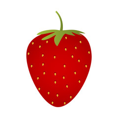 Single strawberry