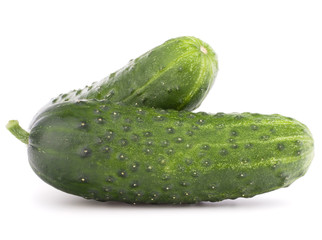 Cucumber vegetable  isolated on white background cutout