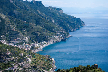 Fototapeta na wymiar Ladscape di Maiori - Amalfi Coast, Italy