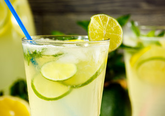 Fresh lemonade drink