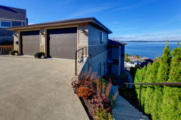 Real estate in Tacoma with beautiful Puget Sound view