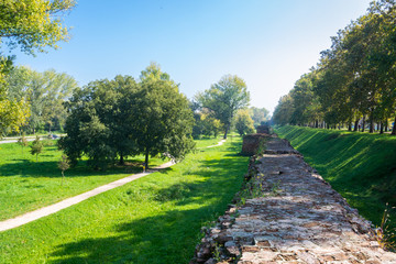 Fototapeta premium The Walls of Ferrara (in italian Le Mura) in Italy