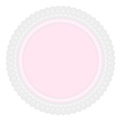 Ornament Serviette Ajour rosa