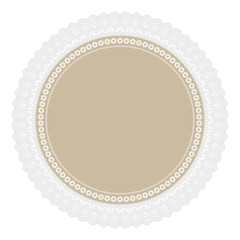 Ornament Serviette Ajour Kakao