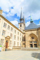 Naklejka na ściany i meble A Notre Damme cathedra in Luxembourg city