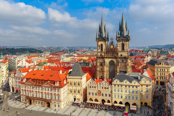 Fototapeta na wymiar Old Town square in Prague, Czech Republic