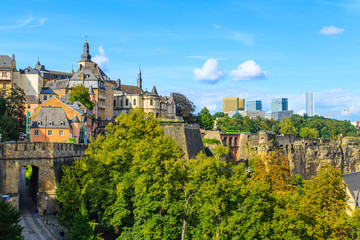 Typical Luxembourg cityscape, Luxembourg