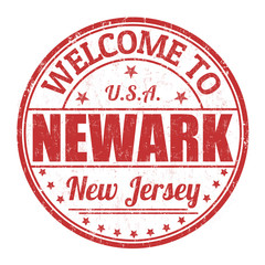 Welcome to Newark  stamp