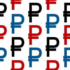 Ruble symbol seamless pattern