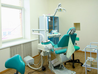modern Dentist's chair in a medical room