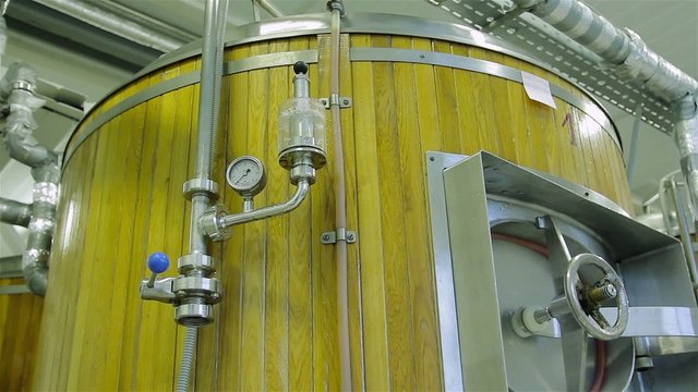 production of live beer brewing