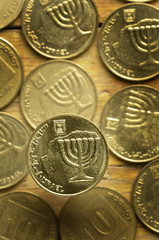 Naklejka premium שקל Israeli new shekel Schekel 新シェケル Новый израильский шекель