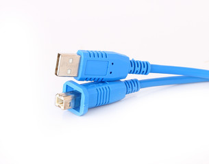 USB connector against white background