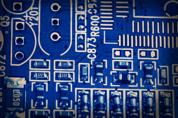 Fototapeta premium Modern electronic board close-up
