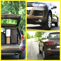 Fototapeta premium Modern car collage