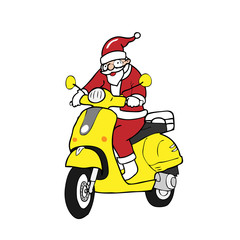 Christmas Santa scooter