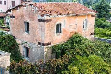 Ruin of old roadhouse