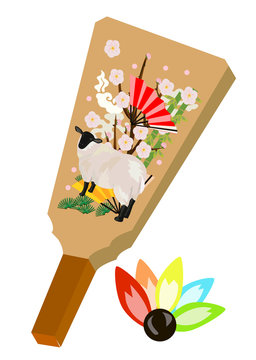 未年の羽子板