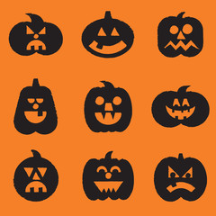 Halloween Pumpkins Set © Giraphics