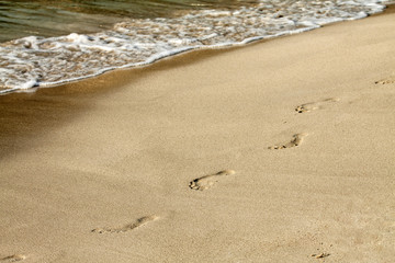 Footsteps in the sand