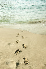 Footsteps in the sand