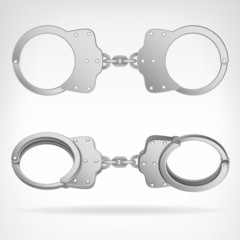 handcuff set isolated object 3D vector