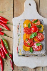 meat loaf with vegetables