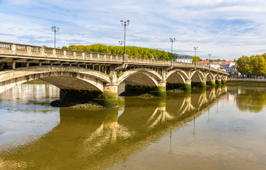 Fototapeta na wymiar Saint Esprit bridge in Bayonne, France