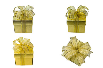 Gold Chrismas Gift Box