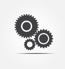 Gear icon vector illustration