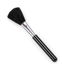 Closeup Cosmetic brush on the white background.