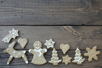 Ginger Bread Decoration on Wood