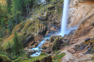 Waterfall in the Triglav valley