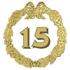 goldener Jubiläumskranz - 15